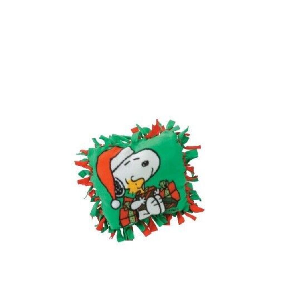 Cute Peanuts Snoopy Woodstock Christmas Fleece Tied Pillow Craft Kit